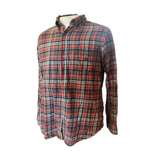 CHAPS 100% cotton flannel mens size medium red blue